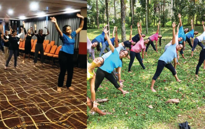 DFCC yoga and dance programmes for staff