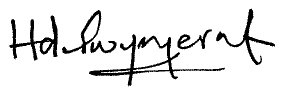 Signature of H A J de Silva Wijeyeratne